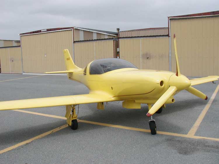 N322Z at hangar