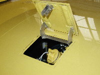 Oil door - open